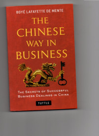 The Chinese way in business